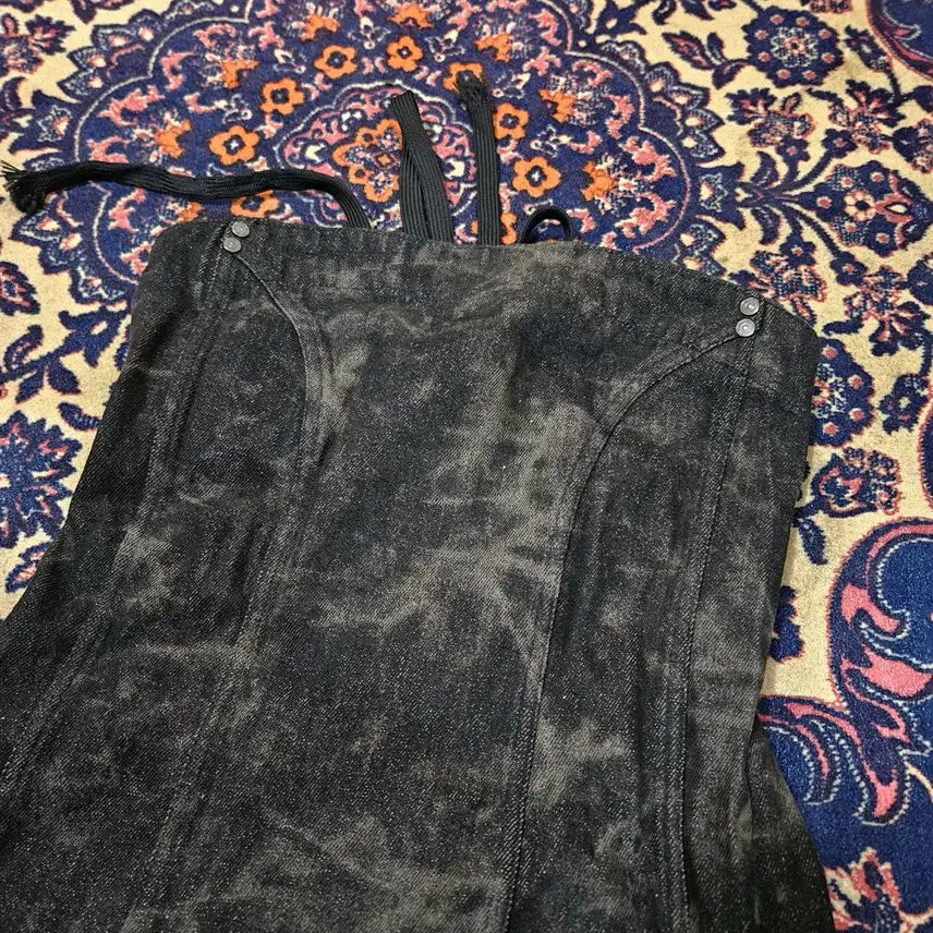 [BUNJANG] 3.times Lucifer Denim Mini Dress / 쓰리타임즈 루시퍼 데님 미니 원피스