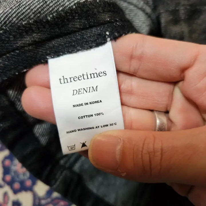 [BUNJANG] 3.times Lucifer Denim Mini Dress / 쓰리타임즈 루시퍼 데님 미니 원피스