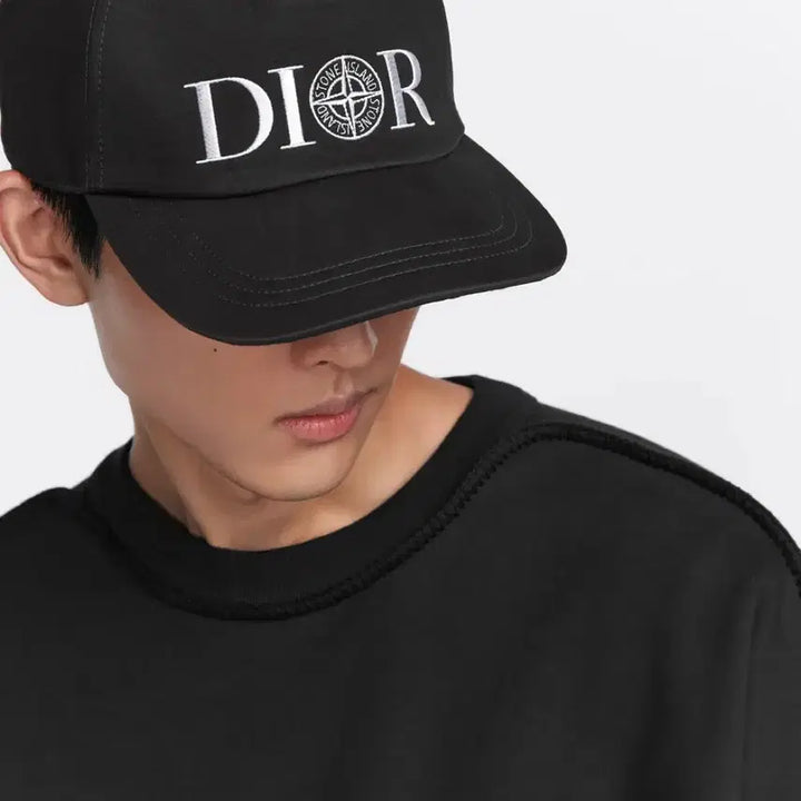 [BUNJANG] Dior x Stone Island Baseball Cap Black / 디올X스톤아일랜드 베이스볼캡 블랙