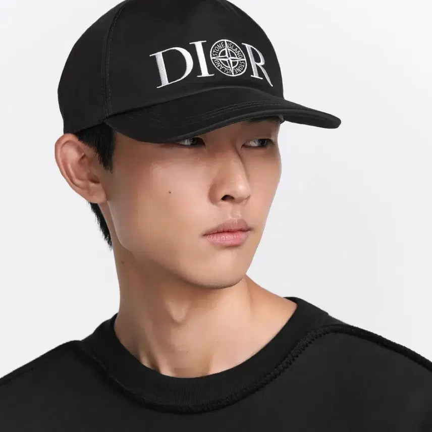 [BUNJANG] Dior x Stone Island Baseball Cap Black / 디올X스톤아일랜드 베이스볼캡 블랙
