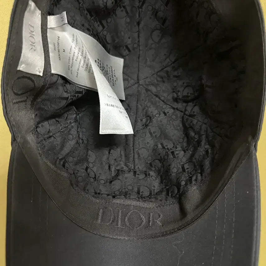 [BUNJANG] Dior x Stone Island Baseball Cap Black / 디올X스톤아일랜드 베이스볼캡 블랙