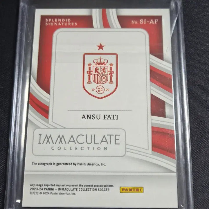 [BUNJANG] Ansu Fati 25 Limited Auto Card / [스포츠 카드] 안수 파티 25한정 오토카드