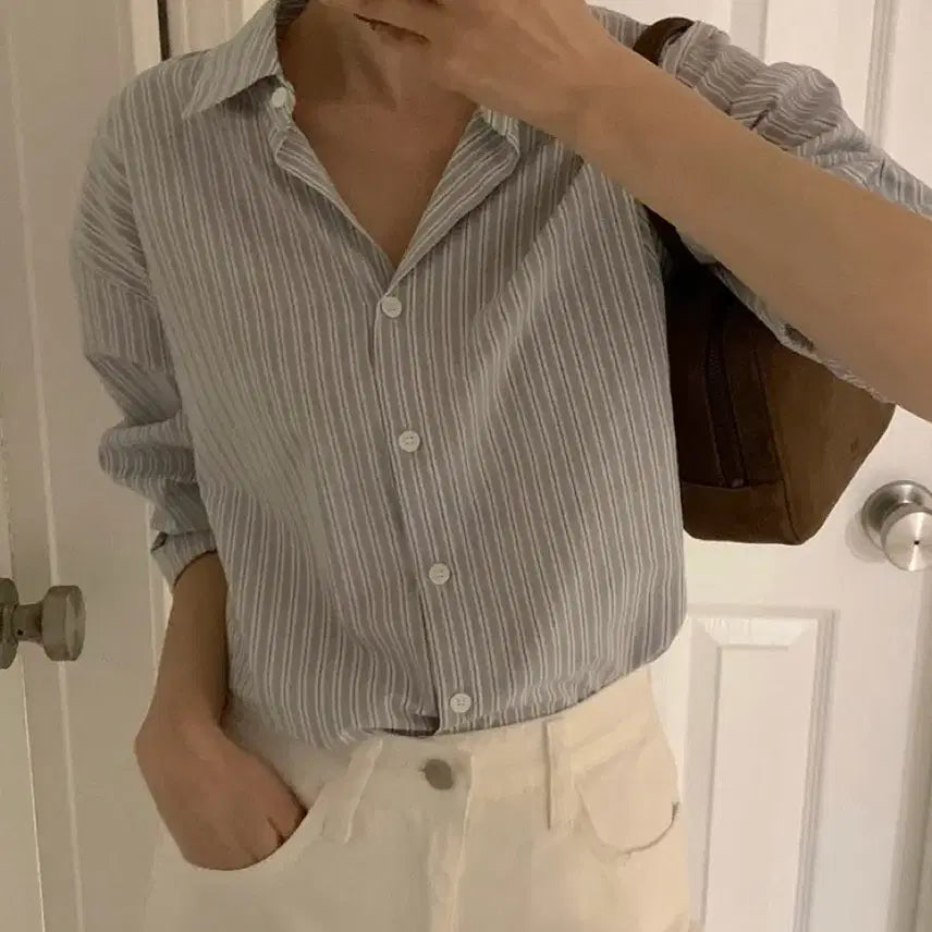 [BUNJANG] Ganesra Nuos Denim Ivory Short XS / 가내스라 누오스 데님 아이보리 숏 XS