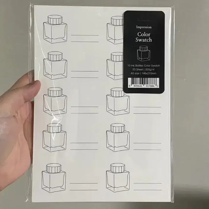 [BUNJANG] Ink Swatch Paper / 잉크 스와치 종이