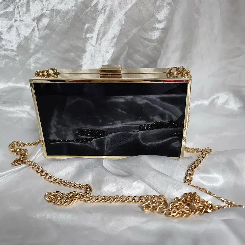 [BUNJANG] ZARA Chain Shoulder Bag Clutch / 자라 체인 숄더백 클러치 가방