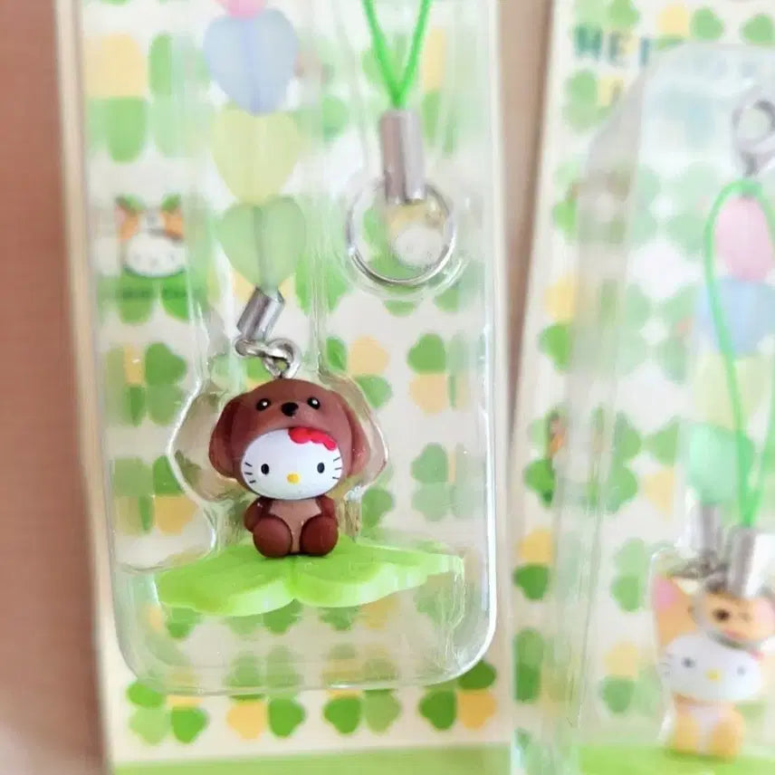 [BUNJANG] Lucky Dog Kitty Bundle Set / 럭키독 키티 2종세트, 크로버 키티스트랩, 닥스훈트 키티,치와와 키티
