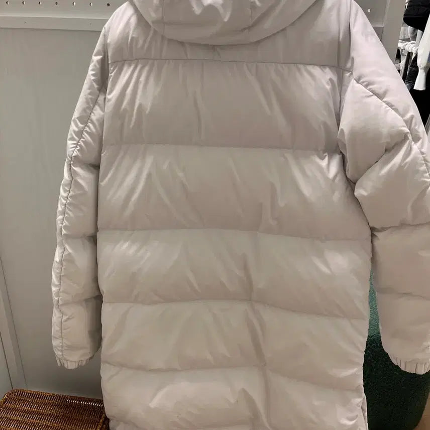 [BUNJANG] Adidas 3-Stripes Long Padded Jacket White (M) / (실사첨부) 3s 아디다스 롱패딩 화이트 M