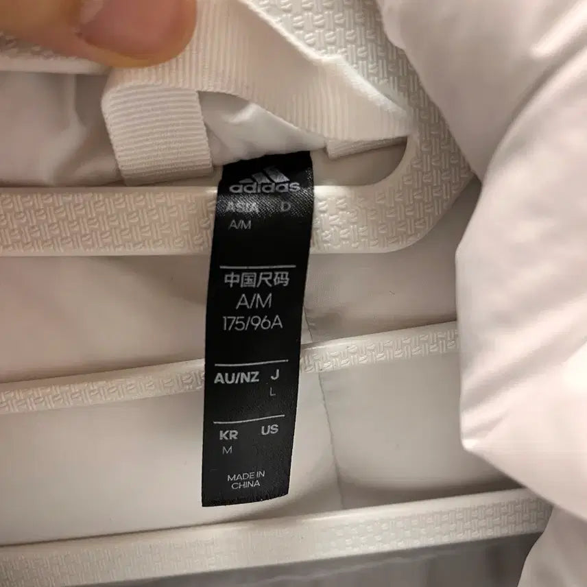 [BUNJANG] Adidas 3-Stripes Long Padded Jacket White (M) / (실사첨부) 3s 아디다스 롱패딩 화이트 M