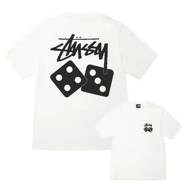 [BUNJANG] Stussy Pigment Dice T-shirt White S / 스투시 피그먼트 다이스 반팔 티셔츠 화이트 S