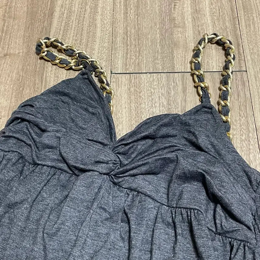 [BUNJANG] Gray Balloon Dress / 그레이 벌룬 원피스