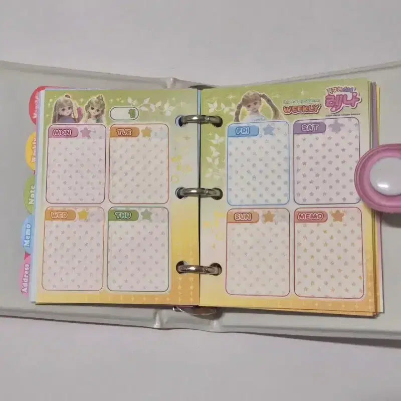 [BUNJANG] Rena 3-Ring Binder Diary / 고전문구 레나 3공 다이어리