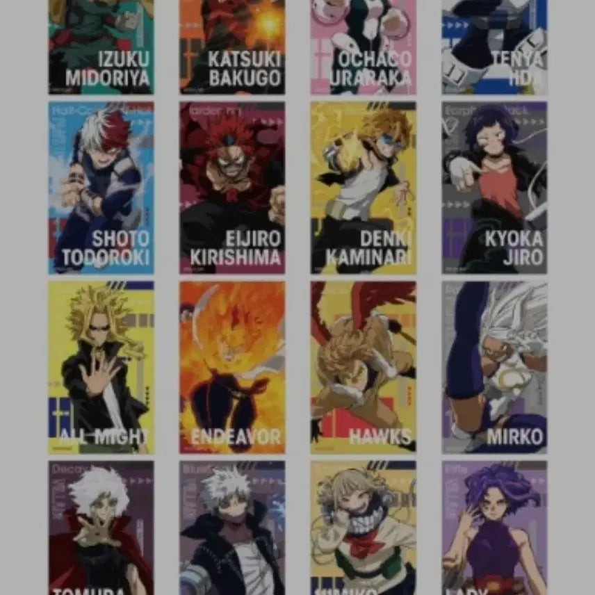 [BUNJANG] My Hero Academia Mubic Memorial Clear Card Bundle Set / [일괄]나히아 무빅 메모리얼 클리어카드 올클
