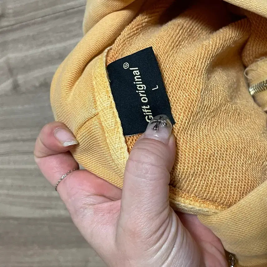 [BUNJANG] Yellow Oversized Hoodie Zip-up / 옐로우 박시 후드집업