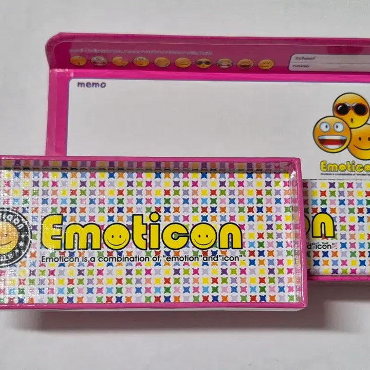 [BUNJANG] Emoticon 2-Tier Pencil Case / 고전문구 이모티콘 지함 폭신 필통