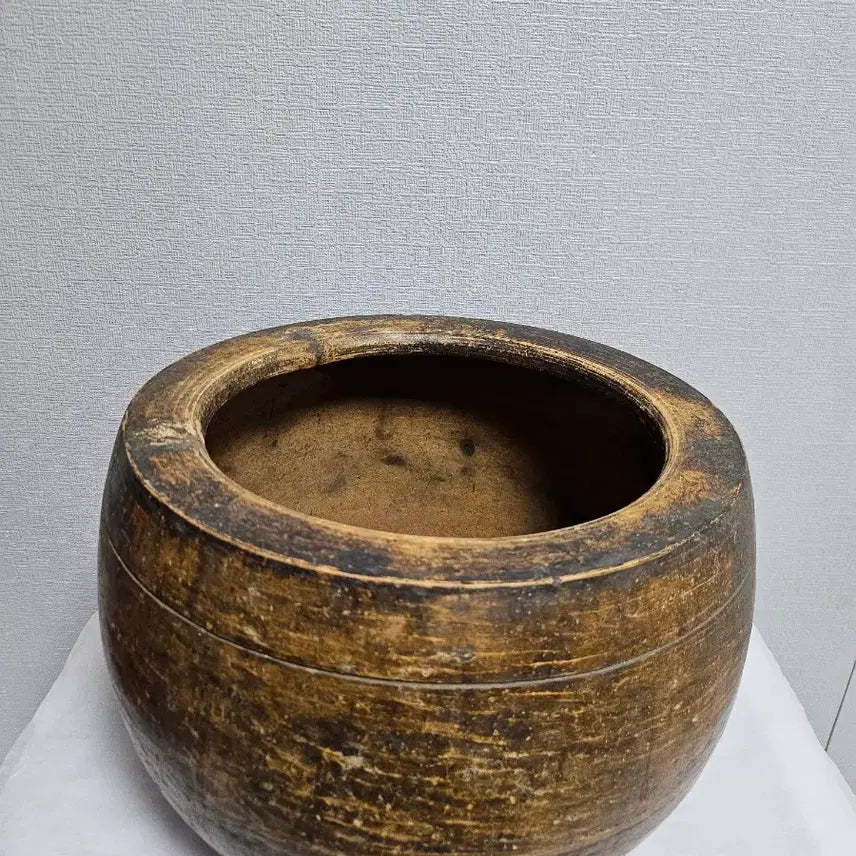[BUNJANG] Vintage Ceramic Brazier / 옛날 질화로 옹기화로 원통 화로  옛날화로 골동품  빈티지.
