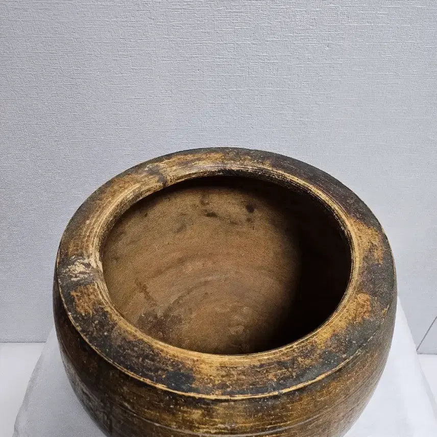 [BUNJANG] Vintage Ceramic Brazier / 옛날 질화로 옹기화로 원통 화로  옛날화로 골동품  빈티지.