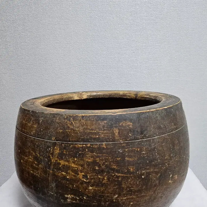 [BUNJANG] Vintage Ceramic Brazier / 옛날 질화로 옹기화로 원통 화로  옛날화로 골동품  빈티지.
