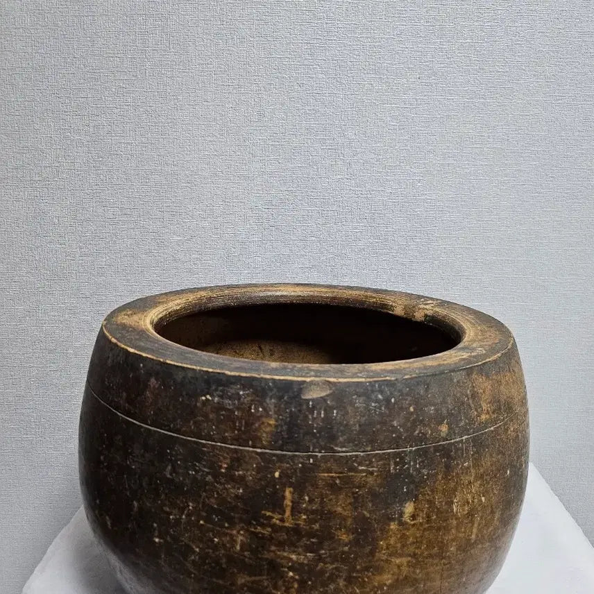 [BUNJANG] Vintage Ceramic Brazier / 옛날 질화로 옹기화로 원통 화로  옛날화로 골동품  빈티지.