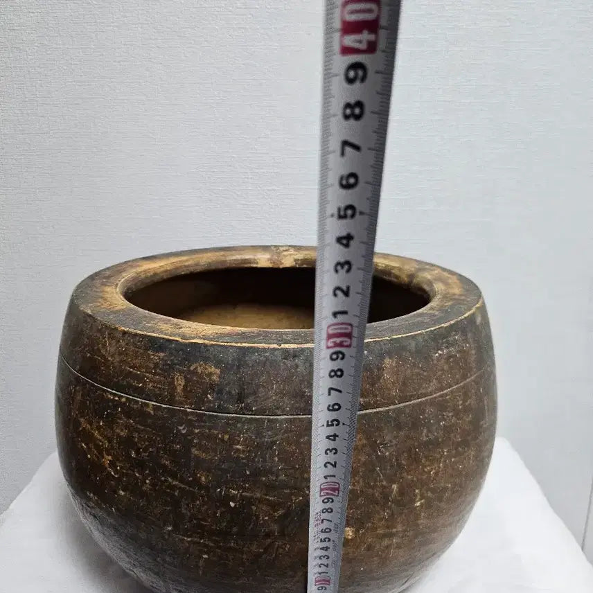 [BUNJANG] Vintage Ceramic Brazier / 옛날 질화로 옹기화로 원통 화로  옛날화로 골동품  빈티지.