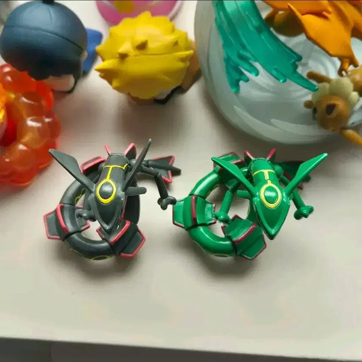 [BUNJANG] Pokemon Rayquaza Figure Set / 급처) 포켓몬 피규어 몬코레 일반&이로치 레쿠자 세트