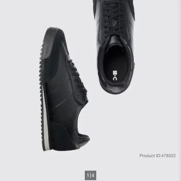 [BUNJANG] Uniqlo C Suede Combo Sneakers Black / (무료배송) 유니클로 C스웨이드 콤비 스니커즈 블랙