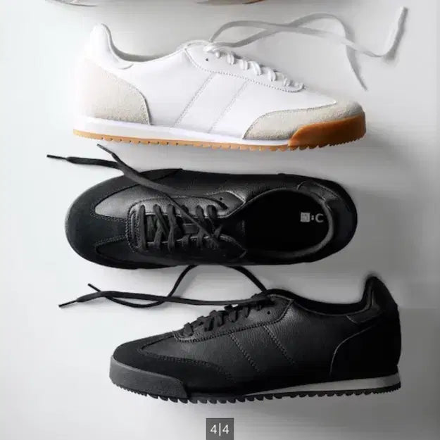 [BUNJANG] Uniqlo C Suede Combo Sneakers Black / 유니클로 C스웨이드 콤비 스니커즈 블랙