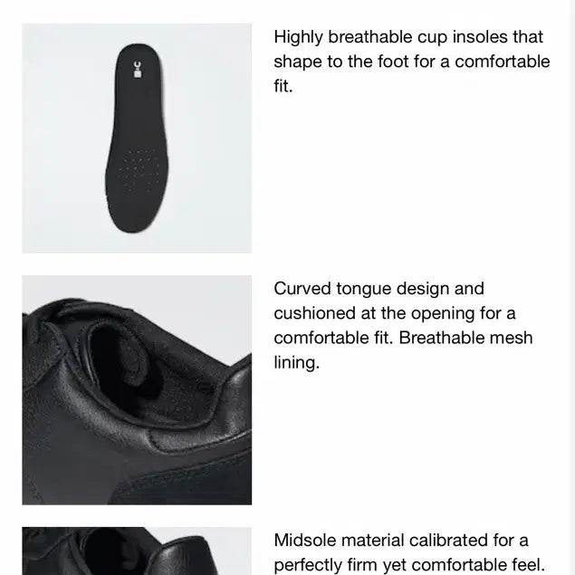 [BUNJANG] Uniqlo C Suede Combo Sneakers Black / 유니클로 C스웨이드 콤비 스니커즈 블랙