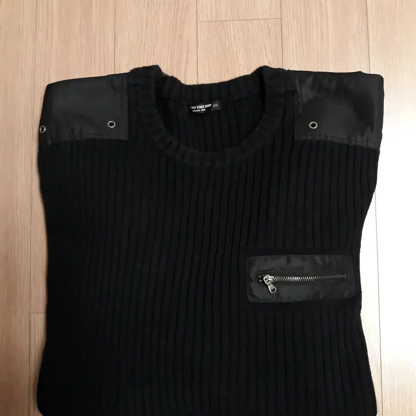 [BUNJANG] JOFF Cotton Knit Round Neck Sweater (105) / 조프 골지 면니트 라운드 (105)
