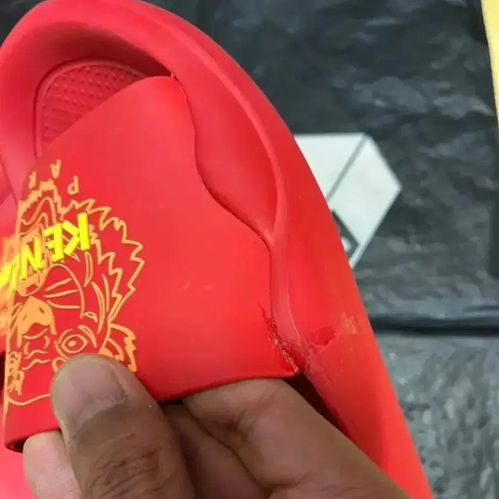 [BUNJANG] KENZO Tiger Slides Red / KENZO 겐조 타이거 슬리퍼 레드