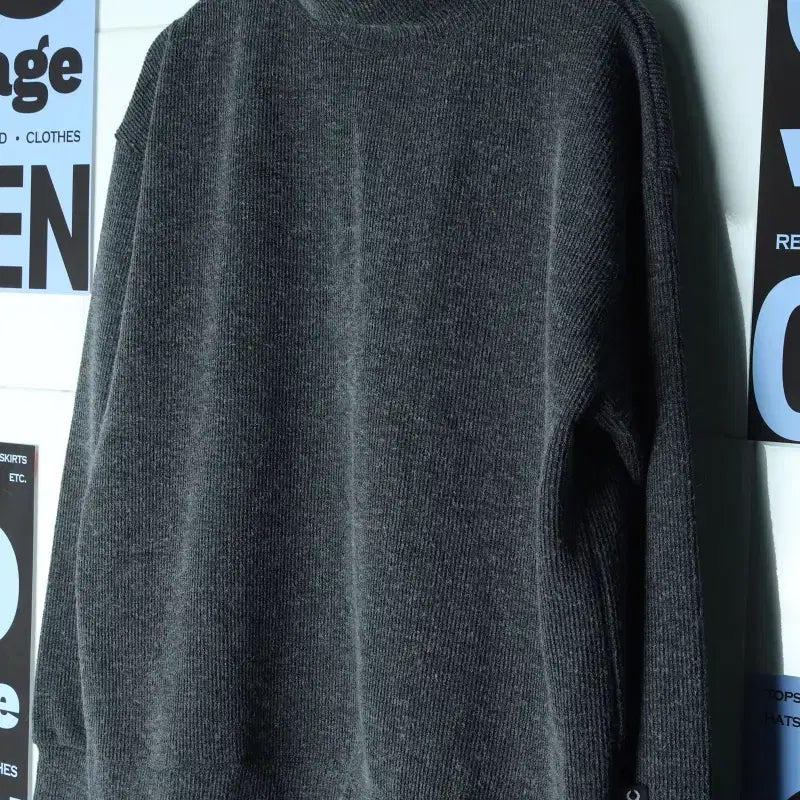 [BUNJANG] Urban Dress Knit Turtleneck Charcoal / (L) 어반드레스 니트 터틀넥 보들 차콜-1754D