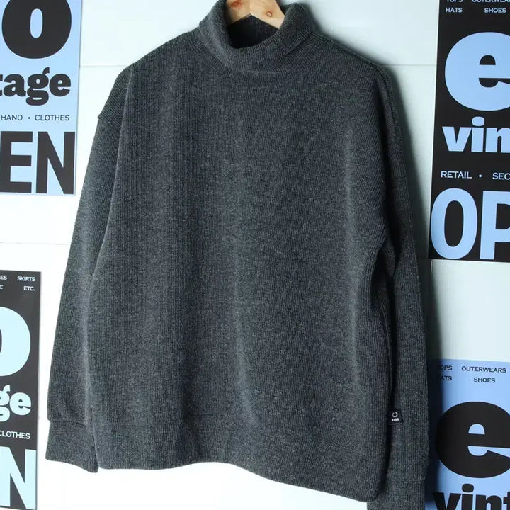 [BUNJANG] Urban Dress Knit Turtleneck Charcoal / (L) 어반드레스 니트 터틀넥 보들 차콜-1754D