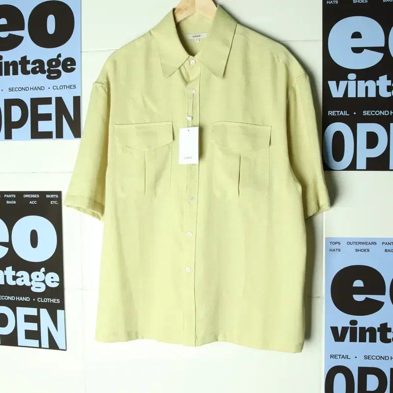 [BUNJANG] 르아브 Short Sleeve Shirt - 1755D / (L-XL) 르아브 반팔셔츠 남방 새상품 아메카지 시원-1755D