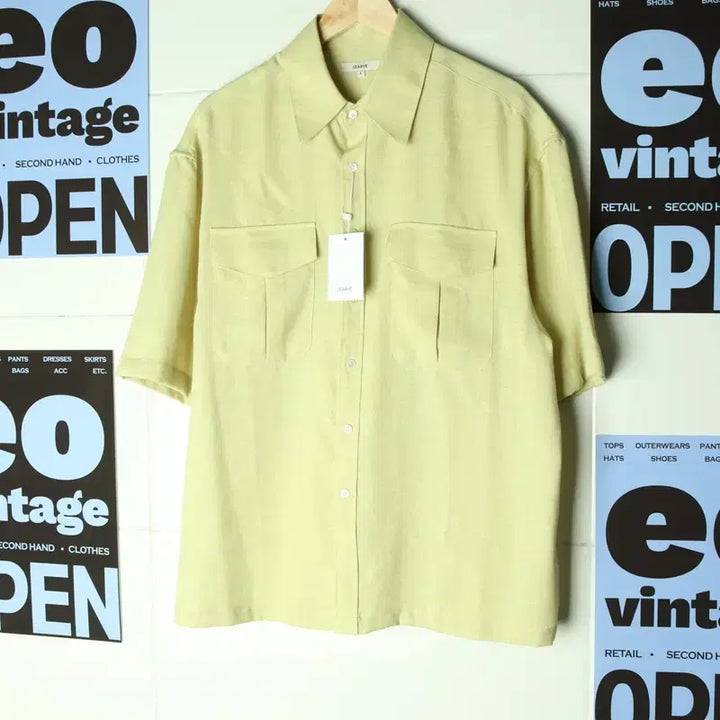 [BUNJANG] 르아브 Short Sleeve Shirt - 1755D / (L-XL) 르아브 반팔셔츠 남방 새상품 아메카지 시원-1755D