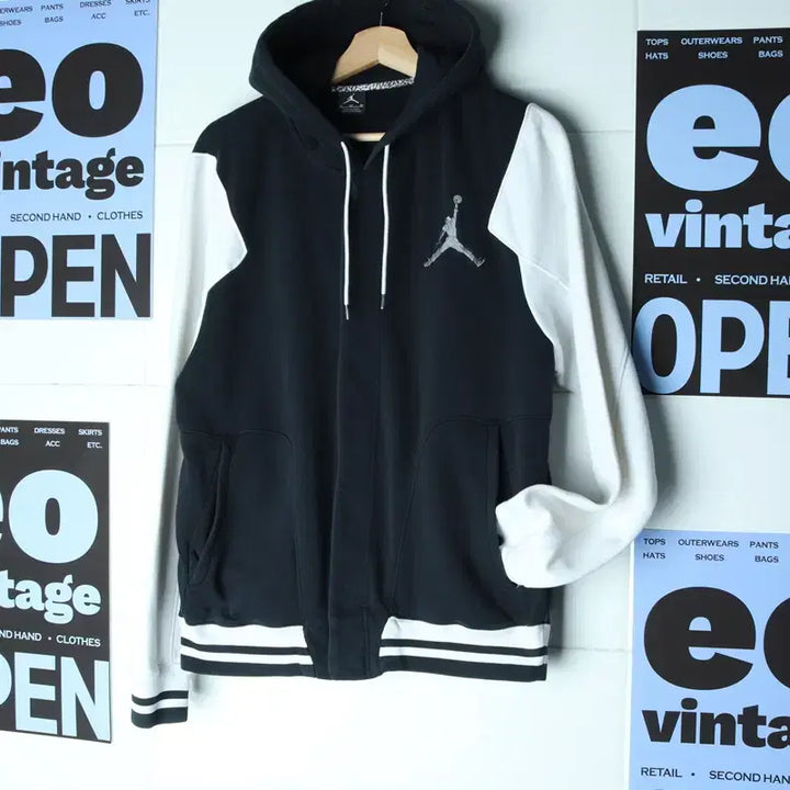 [BUNJANG] Jordan Varsity Windbreaker Jacket / (M-L) 조던 집업 바람막이 점퍼자켓 바시티 야구 올드스쿨-1756B