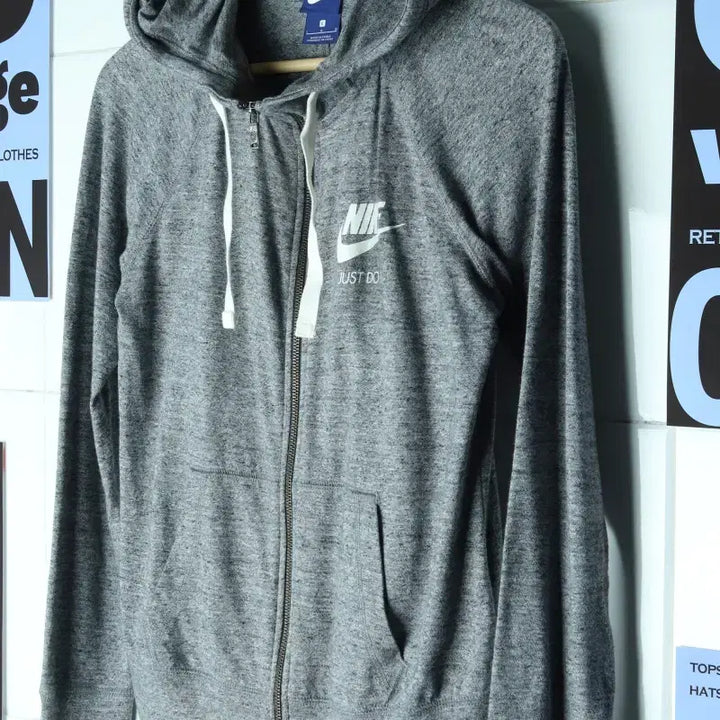 [BUNJANG] Nike Gray Functional Hoodie / W(L) 나이키 후드집업 얇은 그레이 기능성-1756F