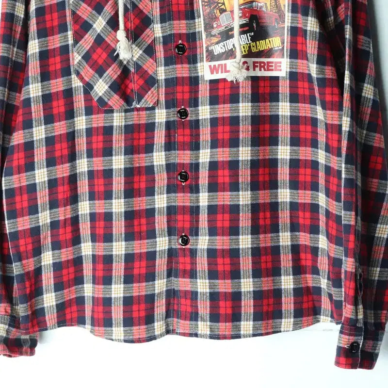 [BUNJANG] W(S-M) Jeep Western Check Hooded Zip-up / W(S-M) 지프 후드집업 체크 웨스턴체크 아메카지-17571