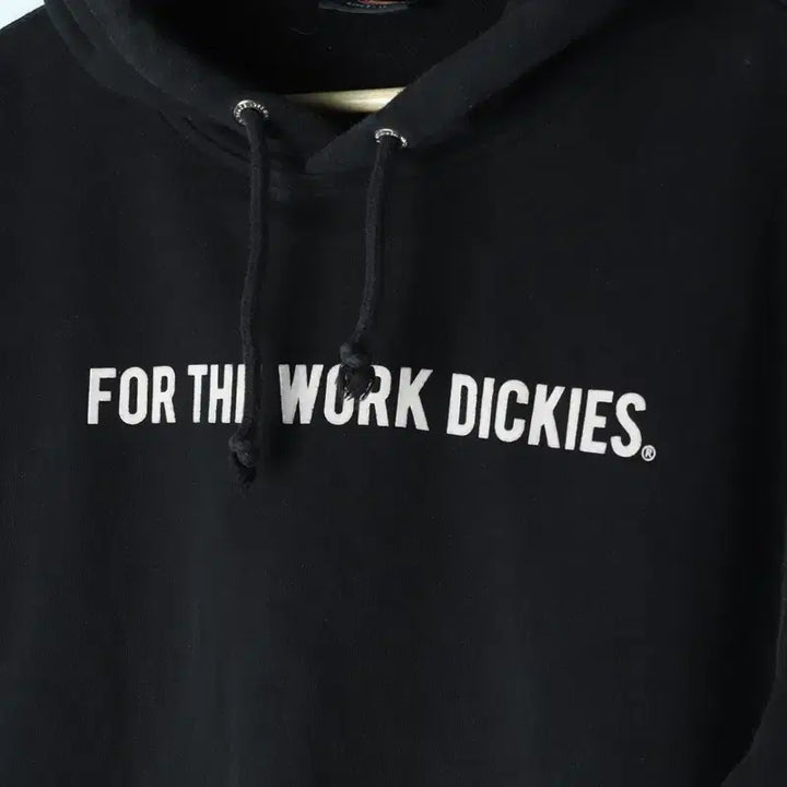 [BUNJANG] Dickies Hoodie Aging Black T-shirt / (L-XL) 디키즈 후드티셔츠 에이징 블랙 아메카지-17579