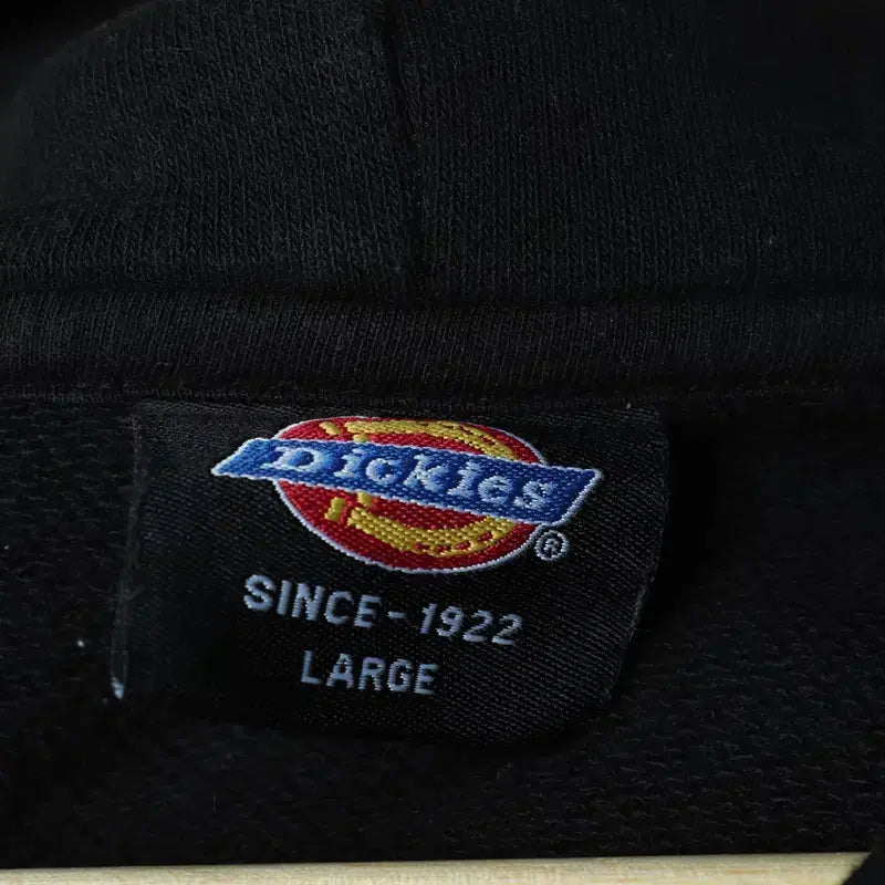 [BUNJANG] Dickies Hoodie Aging Black T-shirt / (L-XL) 디키즈 후드티셔츠 에이징 블랙 아메카지-17579