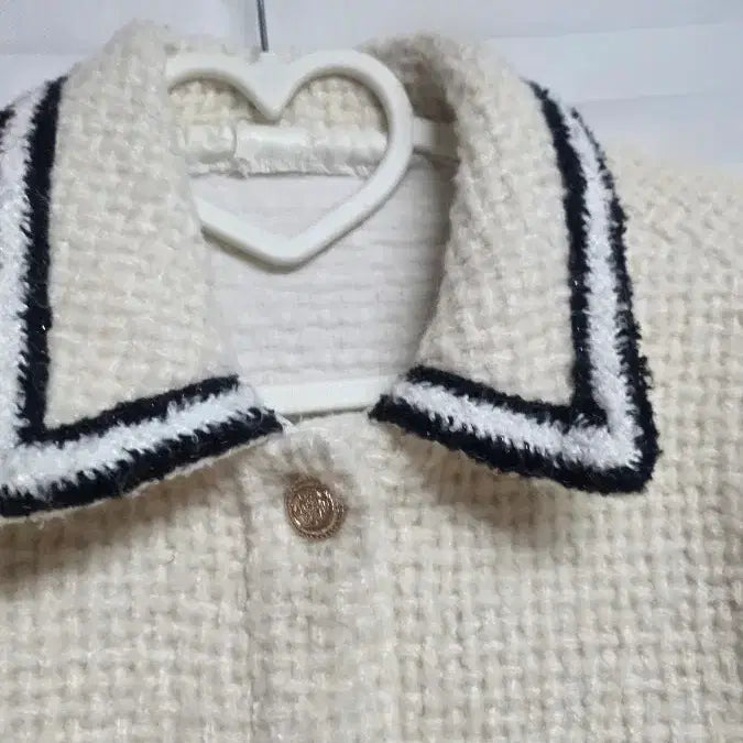 [BUNJANG] Ivory Tweed Crop Jacket / 아이보리 트위드 크롭 자켓