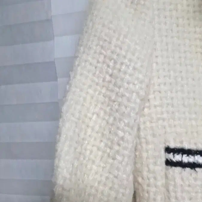[BUNJANG] Ivory Tweed Crop Jacket / 아이보리 트위드 크롭 자켓