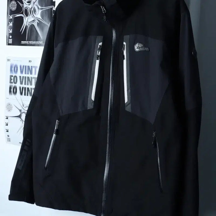 [BUNJANG] Nepa Windbreaker Jacket (2XL) Black / (2XL) 네파 집업 바람막이 점퍼자켓 빅사이즈 블랙 올드스쿨-17581