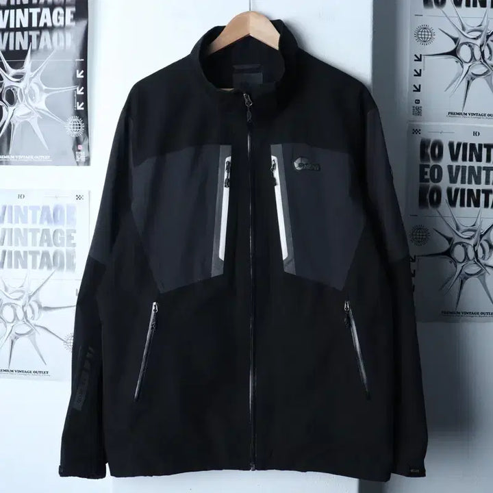 [BUNJANG] Nepa Windbreaker Jacket (2XL) Black / (2XL) 네파 집업 바람막이 점퍼자켓 빅사이즈 블랙 올드스쿨-17581