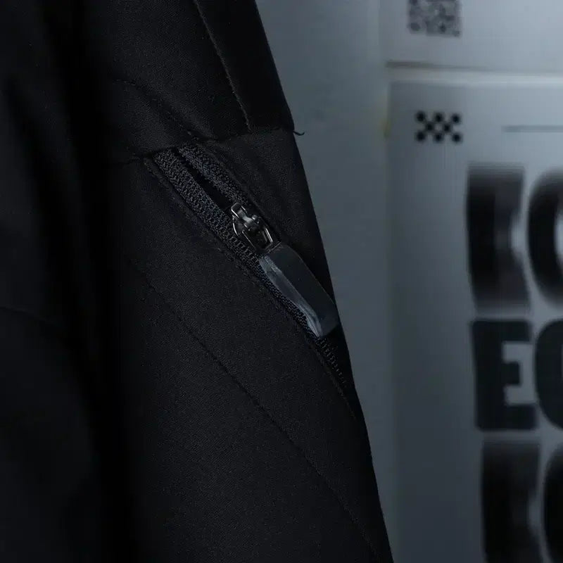 [BUNJANG] Adidas Windbreaker Jacket with Small Logo - Black / (L) 아디다스 집업 바람막이 점퍼자켓 기능성 스몰로고 블랙-17585