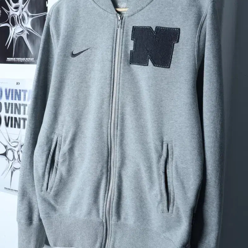 [BUNJANG] Nike Windbreaker Jacket / (M-L) 나이키 집업 바람막이 점퍼자켓 00S 년대 그레이-1758E