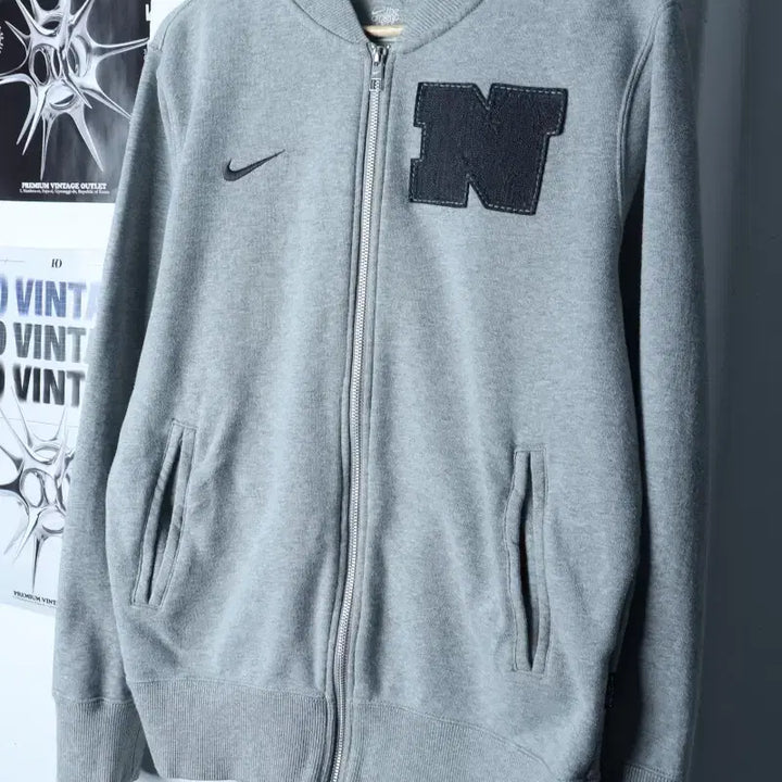 [BUNJANG] Nike Windbreaker Jacket / (M-L) 나이키 집업 바람막이 점퍼자켓 00S 년대 그레이-1758E