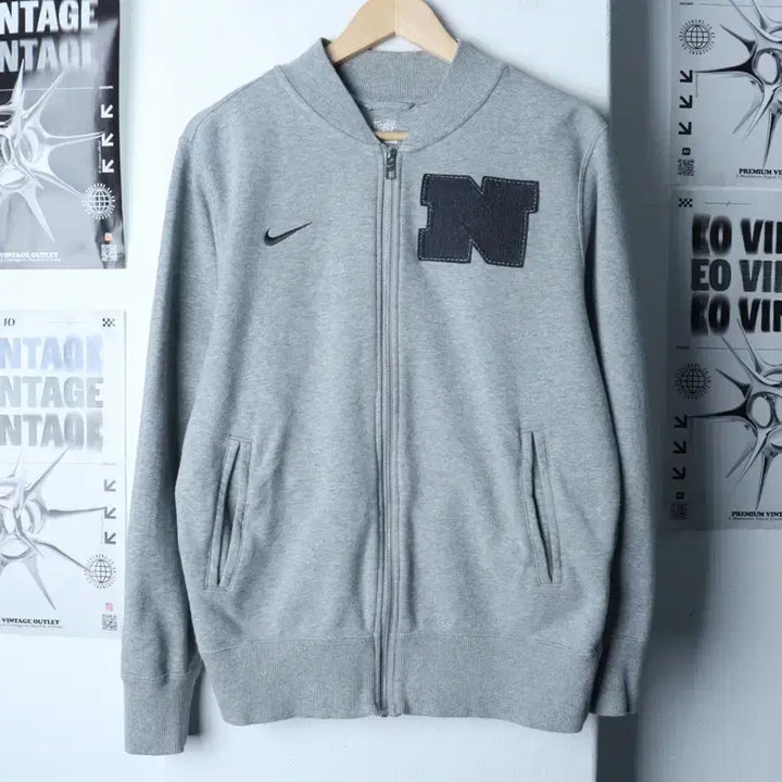 [BUNJANG] Nike Windbreaker Jacket / (M-L) 나이키 집업 바람막이 점퍼자켓 00S 년대 그레이-1758E