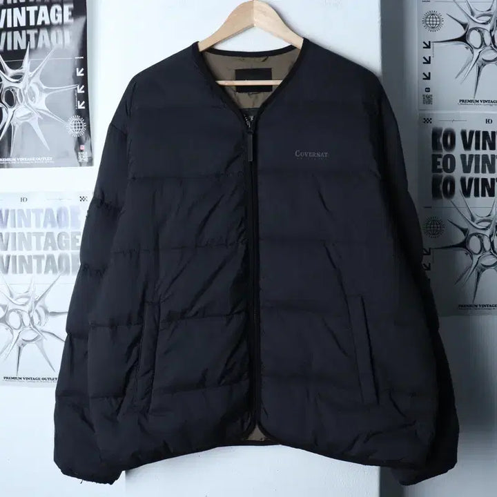 [BUNJANG] Covernat Duck Down Padded Jacket (2XL) / (2XL) 커버낫 패딩 점퍼자켓 빅사이즈 경량 블랙 덕다운-17590