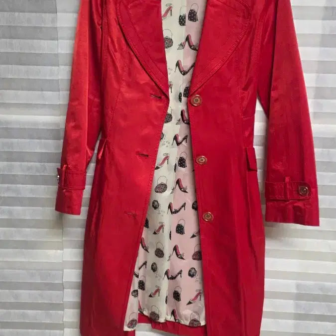 [BUNJANG] Teresia Red Trench Coat / 여성 Teresia 레드 트렌치코트