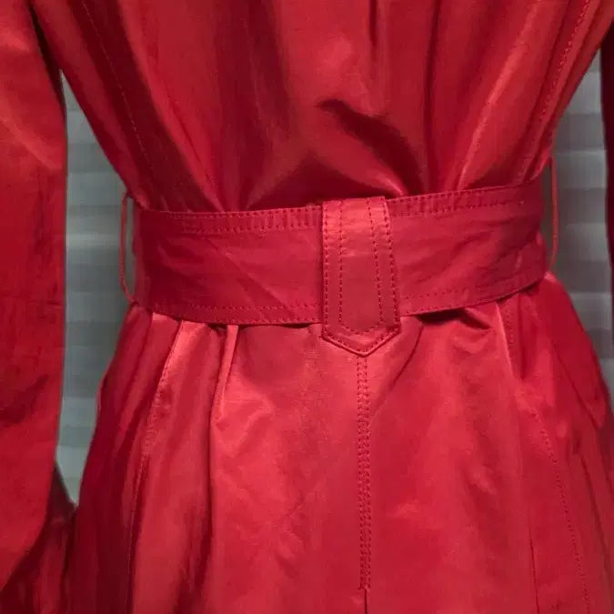 [BUNJANG] Teresia Red Trench Coat / 여성 Teresia 레드 트렌치코트