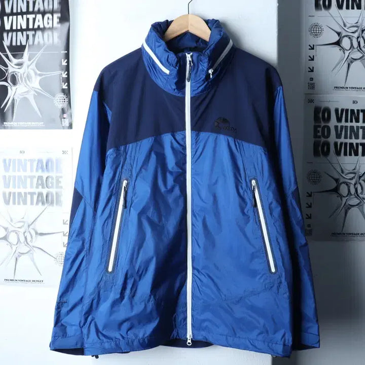 [BUNJANG] Nepa Lightweight Windbreaker Jacket (XL) / (XL) 네파 집업 바람막이 점퍼자켓 루즈핏 경량 블루-175A2